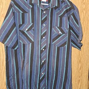 Rustler X-Long Tails Vintage Pearl Button Up Shirt